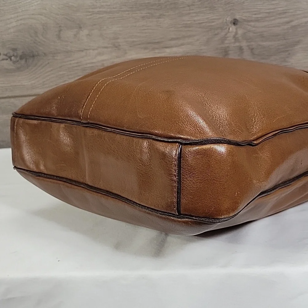 Men's Coach Bleeker Legacy Brown Leather Crossbody Shoulder Bag 70488